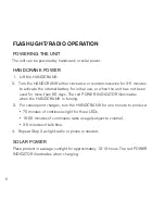 Предварительный просмотр 6 страницы Brookstone Flashlight Radio Quick Manual