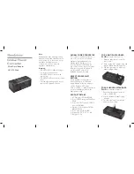 Brookstone Global Power Converter Instruction Manual предпросмотр