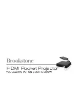Brookstone HDMI Pocket Projector User Manual preview