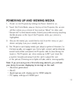 Preview for 13 page of Brookstone HDMI Pocket Projector User Manual