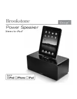 Предварительный просмотр 1 страницы Brookstone iDesign Power Speaker Quick Manual