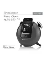 Предварительный просмотр 1 страницы Brookstone iDesign Retro Clock Manual