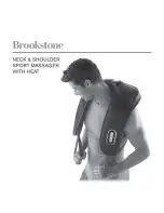 Brookstone neck & shoulder sport massager with heat User Manual preview