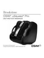 Brookstone Osim uSqueez Pro Manual preview