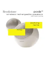 Brookstone podz Instruction Manual preview