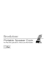 Brookstone Portable Speaker Dock User Manual preview