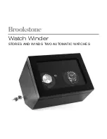 Brookstone Single Watch Winder User Manual предпросмотр