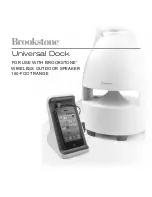 Предварительный просмотр 1 страницы Brookstone Universal Dock Instructions Manual