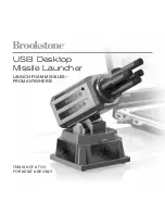 Предварительный просмотр 1 страницы Brookstone USB Desktop Missile Launcher User Manual