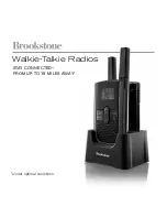 Brookstone Walkie-Talkie Radios Instruction Manual предпросмотр