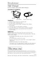 Preview for 1 page of Brookstone Wall Charger Quick Manual