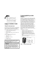 Brooktrout Technology Vantage PCI International Series Hardware Installation Manual preview