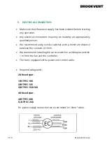 Предварительный просмотр 7 страницы BrookVent BTP EC 100 Installation, Maintenance And User Manual