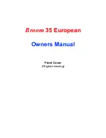 Broom 35 European Owner'S Manual preview