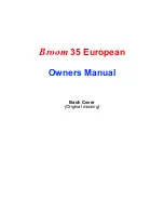 Preview for 26 page of Broom 35 European Owner'S Manual