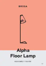 BROSA Alpha Floor Lamp Assembly Manual предпросмотр