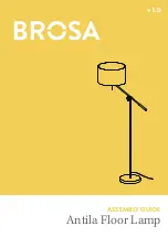 Preview for 1 page of BROSA Antila Floor Lamp Assembly Manual