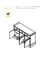 Предварительный просмотр 5 страницы BROSA Baker Wide Sideboard Assembly Manual