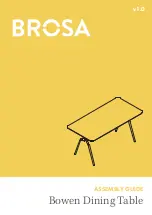 Предварительный просмотр 1 страницы BROSA Bowen Dining Table Assembly Manual