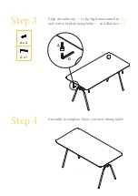 Предварительный просмотр 4 страницы BROSA Bowen Dining Table Assembly Manual