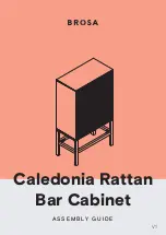 Предварительный просмотр 1 страницы BROSA Caledonia Rattan Bar Cabinet Assembly Manual