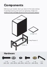 Предварительный просмотр 3 страницы BROSA Caledonia Rattan Bar Cabinet Assembly Manual