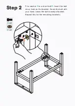 Предварительный просмотр 5 страницы BROSA Caledonia Rattan Bar Cabinet Assembly Manual