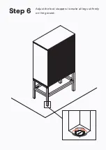 Предварительный просмотр 9 страницы BROSA Caledonia Rattan Bar Cabinet Assembly Manual