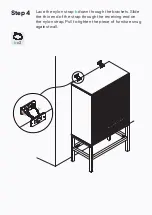 Предварительный просмотр 15 страницы BROSA Caledonia Rattan Bar Cabinet Assembly Manual