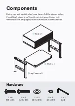 Preview for 3 page of BROSA Caledonia Rattan Bedside Table Assembly Manual