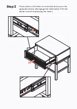 Preview for 11 page of BROSA Caledonia Rattan Bedside Table Assembly Manual