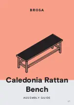 BROSA Caledonia Rattan Bench Assembly Manual предпросмотр