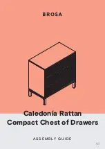 BROSA Caledonia Rattan Compact Chest of Drawers Assembly Manual предпросмотр