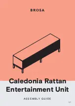 BROSA Caledonia Rattan Entertainment Unit Assembly Manual предпросмотр