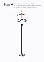 Предварительный просмотр 8 страницы BROSA Canes Floor Lamp Assembly Manual