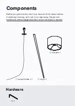 Предварительный просмотр 4 страницы BROSA Capra Tripod Floor Lamp Assembly Manual