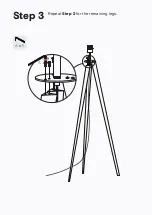 Предварительный просмотр 7 страницы BROSA Capra Tripod Floor Lamp Assembly Manual