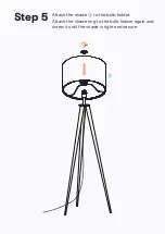 Предварительный просмотр 9 страницы BROSA Capra Tripod Floor Lamp Assembly Manual