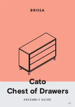 BROSA Cato Chest of Drawers Assembly Manual предпросмотр