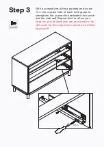 Предварительный просмотр 8 страницы BROSA Cato Chest of Drawers Assembly Manual