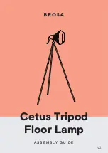 Preview for 1 page of BROSA Cetus Tripod Floor Lamp Assembly Manual