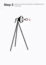 Preview for 7 page of BROSA Cetus Tripod Floor Lamp Assembly Manual