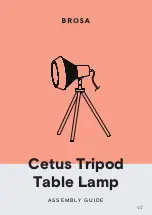 Предварительный просмотр 1 страницы BROSA Cetus Tripod Table Lamp Assembly Manual