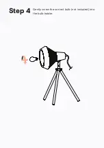 Предварительный просмотр 8 страницы BROSA Cetus Tripod Table Lamp Assembly Manual