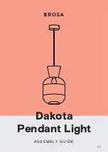 Предварительный просмотр 1 страницы BROSA Dakota Pendant Light Assembly Manual