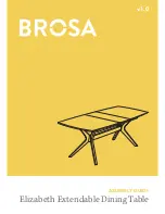 BROSA Elizabeth Extendable Dining Table Assembly Manual предпросмотр