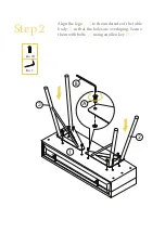 Предварительный просмотр 4 страницы BROSA Field Console Table Assembly Manual