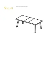 Preview for 8 page of BROSA Field Extendable Dining Table Assembly Manual