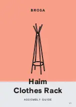 Preview for 1 page of BROSA Haim Clothes Rack Assembly Manual