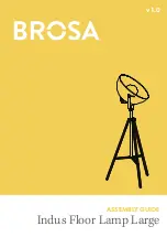 BROSA Indus Floor Lamp Large Assembly Manual preview